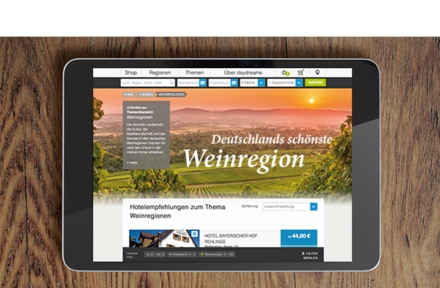 Themenspezifische Hotelauswahl für Ihr Produkt